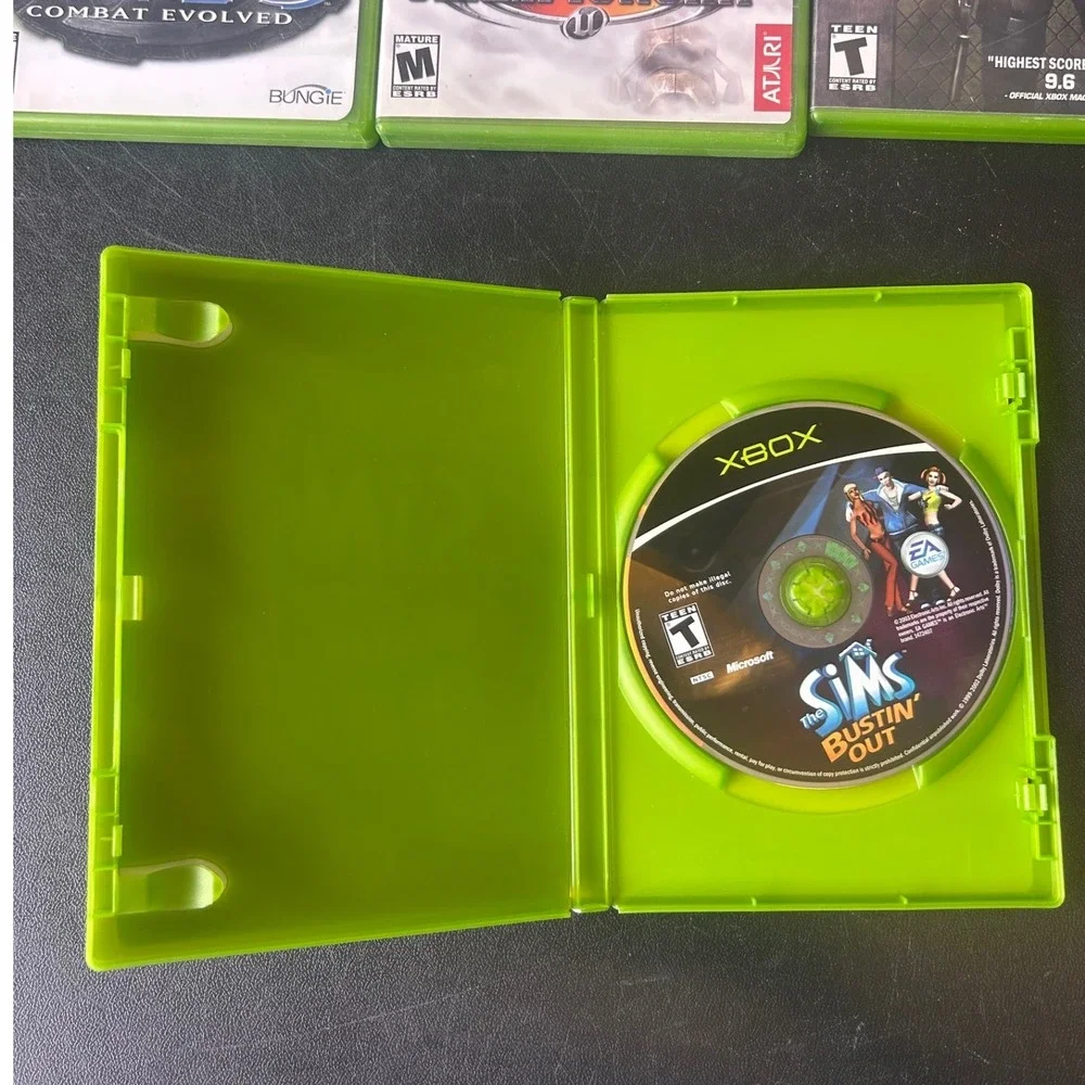 Microsoft Xbox 15 Game Lot Halo 1 & 2 Simpsons Road Rage Mortal Kombat Bundle